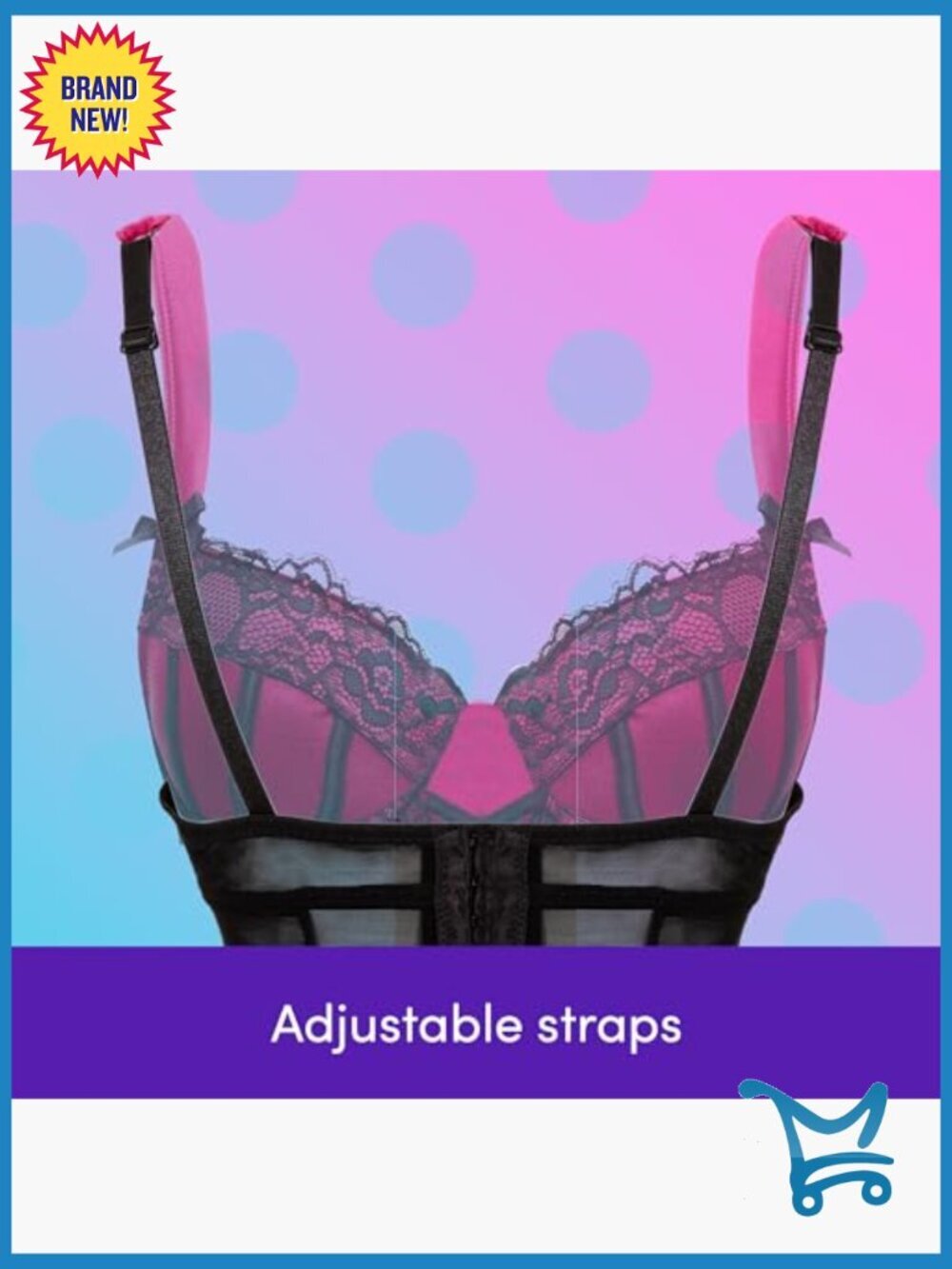 Boudoir Belle Satin Push Up Basque Set with G-String - Picture 4 of 7